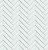 Seamless pattern with modern rectangular herringbone white tiles. Realistic diagonal texture. Vector illustration.