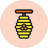 miel abeja vector icono diseño ilustración