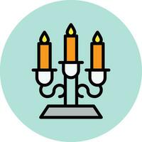 Candlestick Vector Icon Design Illustration