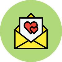 Love Letter Vector Icon Design Illustration