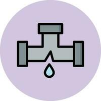 Damage Pipe Vector Icon Design Illustration