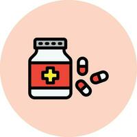 dormido pastillas vector icono diseño ilustración