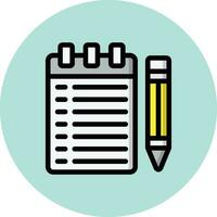 Notebook Vector Icon Design Illustration