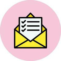 correo lista vector icono diseño ilustración