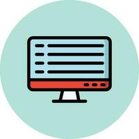 Computer Vector Icon Design Illustration