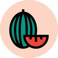 Muskmelon Vector Icon Design Illustration