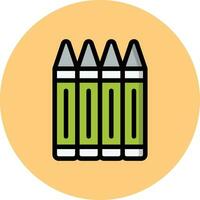 Crayons Vector Icon Design Illustration