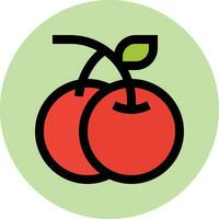 Cherry Vector Icon Design Illustration