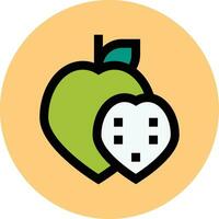 lactoso manzana vector icono diseño ilustración