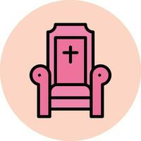 Throne Vector Icon Design Illustration