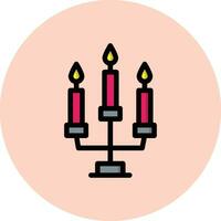 Candles Vector Icon Design Illustration