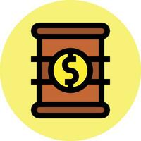 Barrel Price Vector Icon Design Illustration