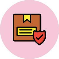 Package Protection Vector Icon Design Illustration