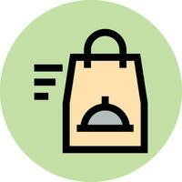 Food Delivery Vector Icon Design Illustration