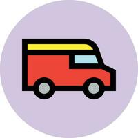 Delivery Van Vector Icon Design Illustration