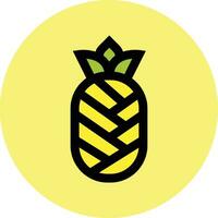 Pineapple Vector Icon Design Illustration