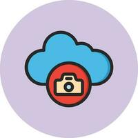 ilustración de diseño de icono de vector de nube