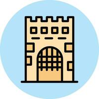 Medieval gate Vector Icon Design Illustration