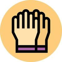 Rubber glove Vector Icon Design Illustration