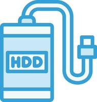 External hard drive Vector Icon Design Illustration