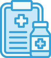 Medical Prescription Vector Icon Design Illustration