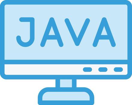 ilustración de diseño de icono de vector de java
