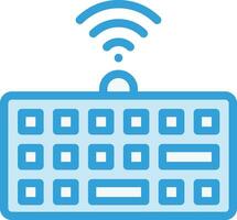 Wireless keyboard Vector Icon Design Illustration