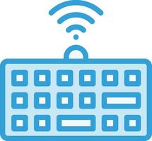 Wireless keyboard Vector Icon Design Illustration