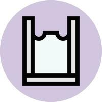 ilustración de diseño de icono de vector de bolsa de plástico