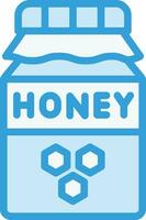 Honey Jar Vector Icon Design Illustration