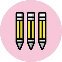 Pencils Vector Icon Design Illustration
