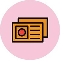 Postcard Vector Icon Design Illustration