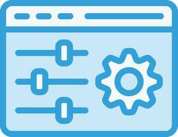 ilustración de diseño de icono de vector de configuración