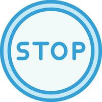 Stop Vector Icon Design Illustration