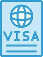 visa vector icono diseño ilustración