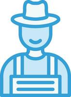 Farmer Vector Icon Design Illustration