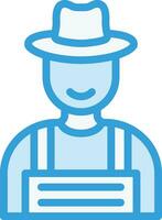 Farmer Vector Icon Design Illustration