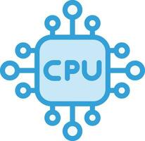 Cpu Vector Icon Design Illustration