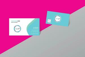 Creative modern clean and simple corporate business card template design vector