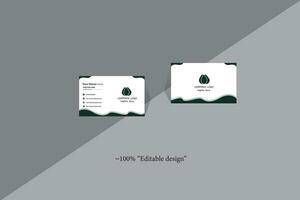 Creative modern clean and simple corporate business card template design vector