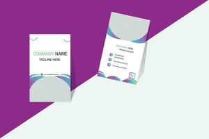 Creative modern clean and simple corporate business card template design vector