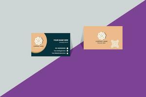 Creative modern clean and simple corporate business card template design vector