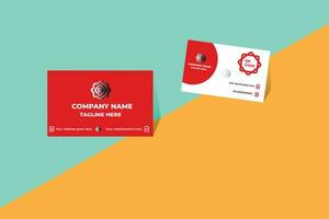 Creative modern clean and simple corporate business card template design vector