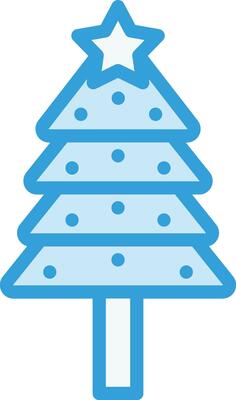 Christmas tree Vector Icon Design Illustration
