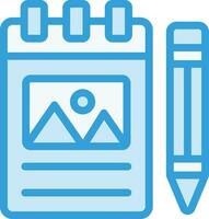 Sketchbook Vector Icon Design Illustration