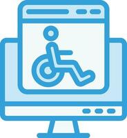 Accessability Vector Icon Design Illustration