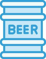 Beer Keg Vector Icon Design Illustration