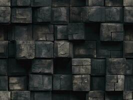 Wood floor texture background, seamless pattern, Generative AI photo