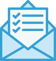 Mail List Vector Icon Design Illustration