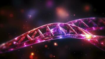DNA chemical elements science futuristic background, Generative AI photo